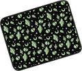 Car Center Console Cover, Universal Soft Large Neoprene Auto Armrest Seat Box Cover, Funny Car Decor Accessories Fit for Most Cars, Vehicles, SUVs Green Aliens Spaceships
