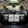 Cat Paw Prints Car Trunk Organizer Bag, Foldable Car Back Seat Storage Bag with 4 Pockets Car Interior Accessories for SUV MPV Sedans Pickup Jeep Trucks
