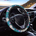 Steering Wheel Cover Hippo for Men Women Cute Steering Wheel Covers Soft Car Wheel Wrap Cloth Universal Car Steering Wheel Covers 15 inch
