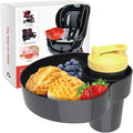 Travel Snack Tray for Kids Car Seat with Cup Holder, Kids Car Seat Snack Tray, Toddlers Road Trip Essential Travel Snacks Food Plate Tray-Black 1PCS