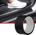 CloudBuyer Universal Car Door Edge Protector, Carbon Fiber 5D Gloss Black Vinyl Wrap Film with Anti-Collision Protection for Most Vehicles (33Ft x 2.7In, Black)