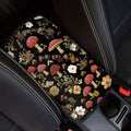 Vintage Mushroom Car Center Console Cover Soft Arm Rest Cover Car Easy to Install Cars Interior Automotive Universal Size Fit for Most Cars SUVs Trucks Vans