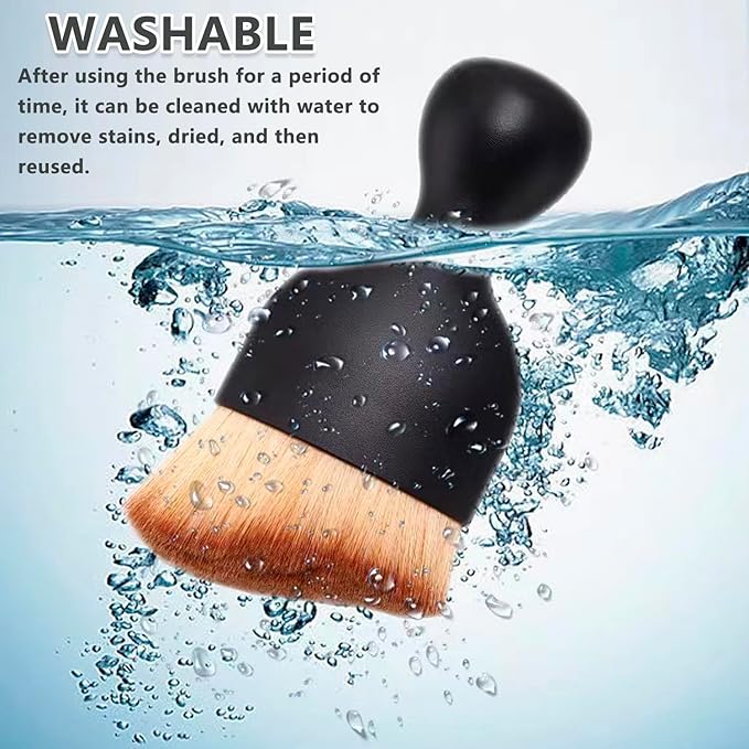 6PCS Car Detailing Brush Set Soft Boars Hair Car Interior Detailing Brushes Car Interior Detailing Kit Car Cleaning Gel Supplies Kit Car Dust Brush Car Accessories for Truck, Ruv, Interior