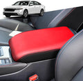 for Honda 11th Accord 2023 2024 Center Console Cover Anti-Scratch Waterproof Leather Armrest Pad Protector Cushion Interior Accessories(Black + Red)