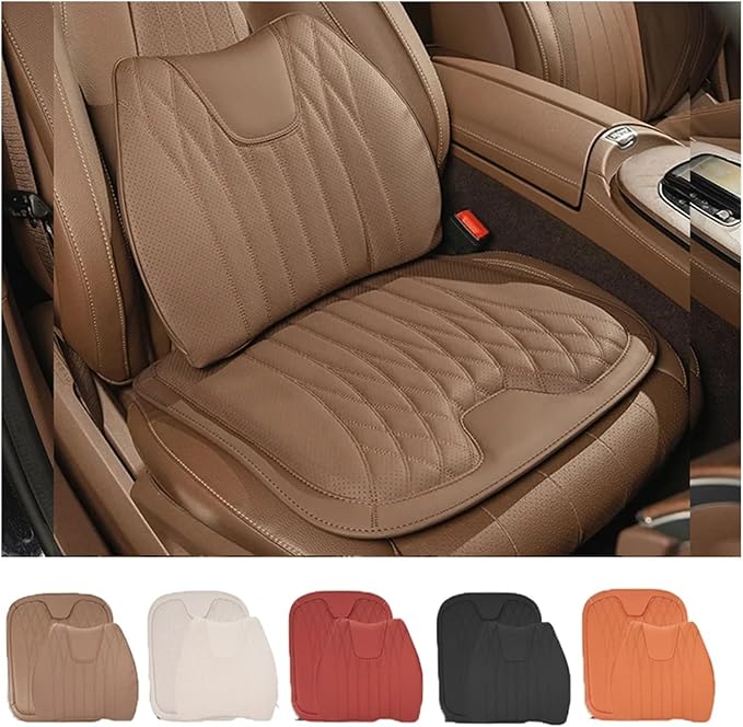 F Car Seat Cushion for BMW All Model I3 I4 I8 X1 X2 X3 X4 X5 X5M X6 X7 Z4 Car Lumbar Support Pillow Auto Seat Waist Back Cushion Y (Color : Beige B)