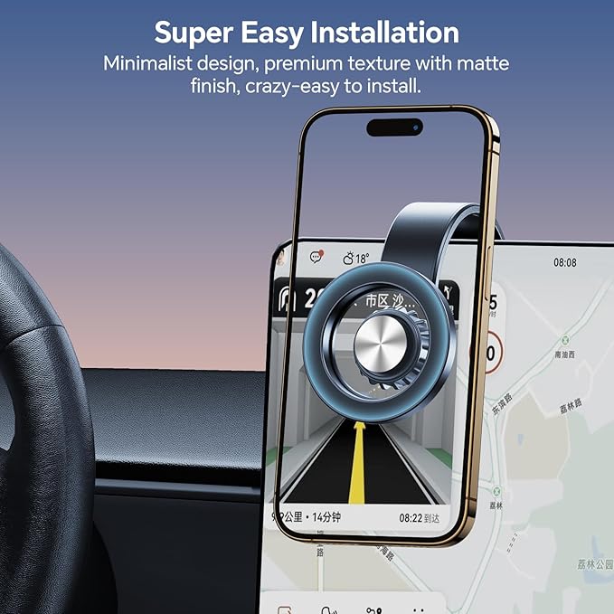for Magsafe Car Mount【Super Suction】Phone Holders for Your Car Magnetic【Bendable Memory Alloy】Windshield Magnetic Phone Holder Car Accessories for iPhone 16 15 14 13 12 Pro Max Plus Magsafe Case