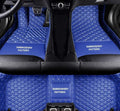 Custom Car Floor Mats for 96% Sedan SUV Sports Car Protection Full Coverage Pads Anti-Slip Leather Floor Lining All Weather Car Floor Mats (Blue)