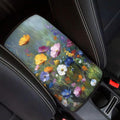 Cute Flowers Car Center Console Cushion Pad Armrest Cover Protec Arm Rest Cover Car Protect from Pet Claws 12.3 x 7.5 Inch Universal Fit for Vehicles,Cars,Suvs,Vans,Sedans