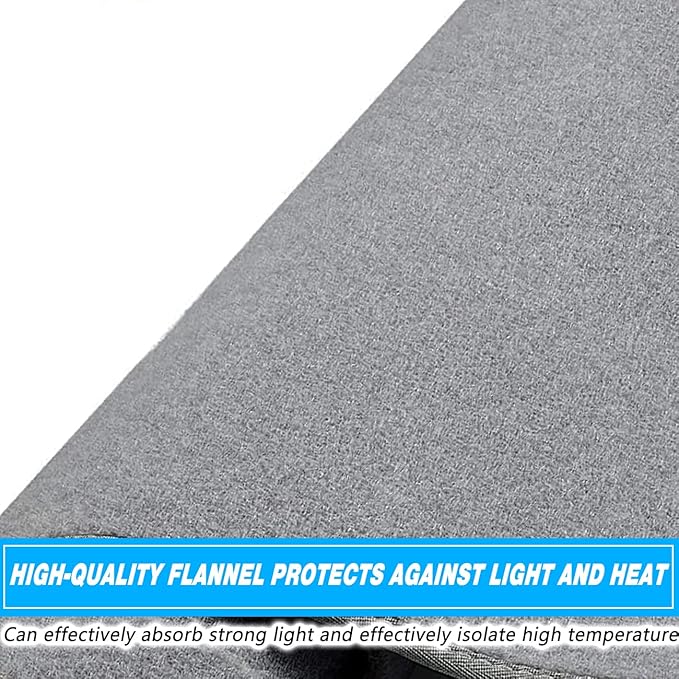 TUCAREST Dash Cover Fit for 2011 2012 2013 2014 2015 2016 2017 2018 2019 Fo-rd Explorer Nonslip Car Dash Board Mat Sunshade No-Glare and Slip Pad Carpet Sunshield Protector Flannel Grey
