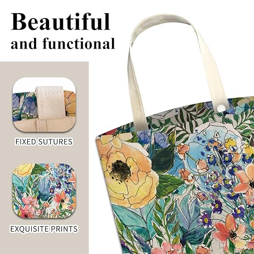 Car Trash Can, Cute Car Trash Bag, Hanging Car Organizer and Storage Bag, Trash Bin for Car Accessories, Vehicle, Travelling, Camping Cute Colorful Flower