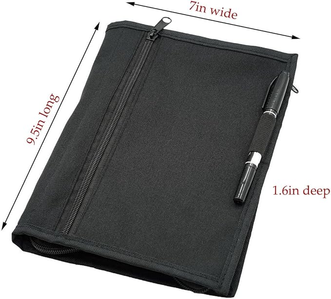 Car Glove Box Compartment Organizer, Oxford Cloth Multipurpose Vehicle Document Registration and Insurance Holder, Soft Automotive Zippered Storage Pouch, Universal for SUV RV Sedan