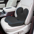 Trucker Seat Cushion, Car Seat Cushion Memory Foam Ergonomic Lumbar & Tailbone Support Pillow for Hemorrhoid, Coccyx & Sciatica Relief, for RV, SUV, Office Chair, Wheelchair (Black Embroider)