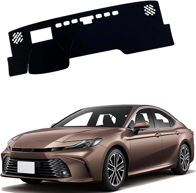 Dashboard Mat Cover for Toyota Camry 2025 with HUD Nonslip Center Console Sunshield Glare UV Rays Protector Accessories