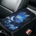 Bulopur Blue Butterfly Car Center Console Cushion Pad Armrest Cover Protec Arm Rest Cover Car Flannel Protect from Pet Claws 12.01 x 7.28 Inch Universal Fit for Vehicles,Cars,Suvs,Vans,Sedans