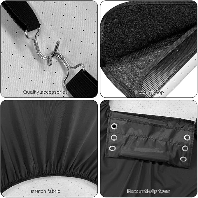 Qeluxign 5 Piece Car Seat Covers Full Set,Front Seats Cover/Auto Seatbelt Shoulder Pads/Vehicle Center Console Armrest Cover,Universal Car Accessories Men Women Gifts,Mushroom Floral Butterfly
