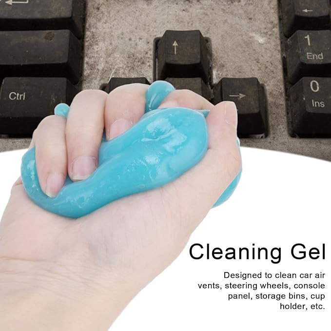 Keyboard Cleaner, Cleaning Gel Dusting Gadget Practical Portable, Car Gel Cleaner for Automotive Air Vent Mobile Phone Laptop Keyboard