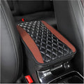 Leather Car Center Console Armrest Pad for Toyota Tacoma 2005-2023, Auto Armrest Cushion, Waterproof Seat Box Cover Protector, Vehicle Interior Decor Accessories, Brown