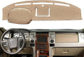 Yiz Dash Cover Mat Custom Fit for Ford F150 Raptor 2009 2010 2011 2012 2013 2014 with Light Sensor Dashboard Cap Pad Carpet Protector(09-14 Beige) J21