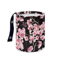 Brosoneto Cute Cherry Blossom Car Trash Can Reusable Foldable Hanging Portable Dustbin Bin for Back Seat, Front Console, Floor, or Hanging Headrest Waste Basket