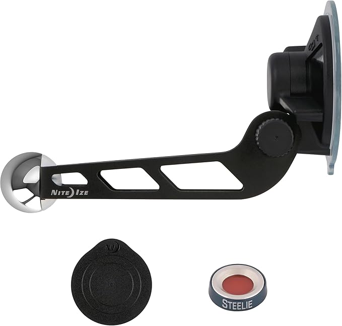 Nite Ize Original Steelie Windshield Mount Kit - Magnetic Cell Phone Holder for Car Accessories - Sturdy Car Windshield Mount for Cell Phones
