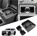 SKTU 2Pcs 2025 2026 4Runner Center Console Organizer for 2025 2026 Toyota 4Runner Cup Holder & Console Organizer Toyota 4Runner 2025 2026 Accessories Durable Console Tray Cup Holder