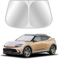 Toluoma Custom Fit Windshield Sun Shade for Genesis GV60 2023-2025 - Full Coverage, 210T Reflective Fabric, Double-Layer Design - Blocks 99% UV Rays, Keeps Car Cool, Easy to Install and Store