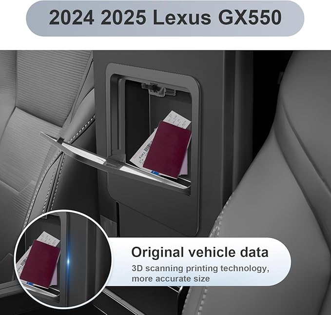 SKTU Upgrade for 2024 2025 2026 Lexus GX550 Hidden Storage Box for 2024 2025 2026 Lexus GX550 (Premium/Luxury/Overtrail) Privacy Storage Box 2024 2025 2026 GX550 Accessories Hidden Tray