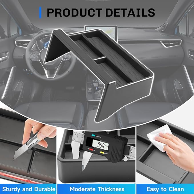 SXCY for 2026 Toyota Corolla Cross Dashboard Organizer Tray [2026, XLE/XSE 10.5 Inch Only] for 2026 Toyota Corolla Cross Accessories Screen Back Tray 2026 Corolla Cross Behind Dash Console Organizer