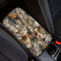 Horeset Deer Hunting Camouflage Auto Armrest Cover Center Console Decor Protector, Universal Fit Non-Slip Car Arm Rest Cushion