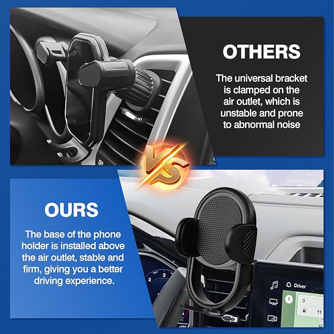 Autorder Car Phone Holder for Chevy Chevrolet Silverado 1500 2022-2026/2500HD 3500HD 2024-2026 Accessories Phone Mount 13.4-Inch Screen Cell Phone Automobile Cradles Hands-Free 360 Degree Rotation