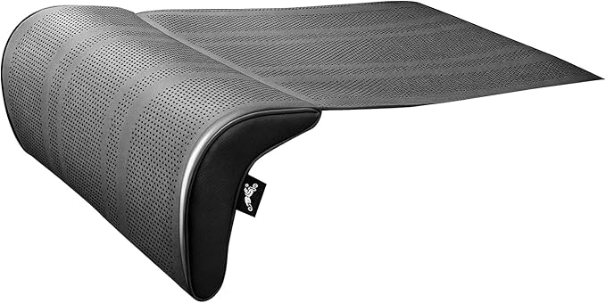 JOJOCY Car Seat Leg Extender Support Cushion, Upgraded Leather & Memory Foam Leg Rest Pad for Drivers, Office Chairs, Buses, Trains, Universal Fit, Breathable, Anti-Slip