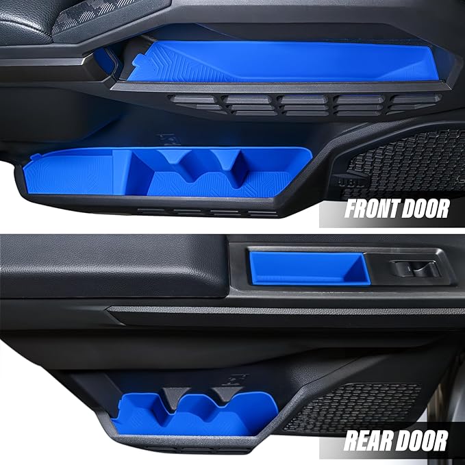 bgucar Interior Silicone Liner Insert Custom Fit for Tacoma 2024-2026, Silicone Organizer Tray for Tacoma Gen 4th Double Cab only - Fully Covered - for Tacoma Accessories
