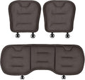 Car Seat Cushion for Porsche Macan 2015-2025-pr, Breathable Non-Slip Driver Seat Pad Ergonomic Memory Foam for Long Driving Car Office,B/3Pcs-Coffee