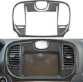 NVCNX Real Premium Carbon Fiber for Chrysler 300 Accessories 2015-2023 2016 2017 2018 2019 2020 2021 2022 S/C/Limited/Touring Car Dash Navigation Panel Cover Interior Trim Sticker Decal 2PCs