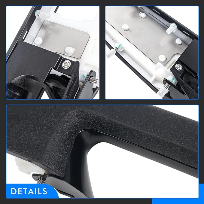 80994 Front Left Driver Side Armrest Repair Kit Fit for Chevy Silverado Suburban Tahoe Avalanche For GMC Sierra Yukon 2010-2014 Door Panel with Release Handle Above Armrest 27In - Black - GM# 84127280