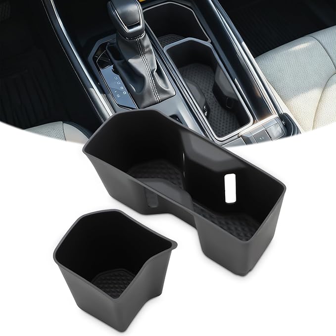 auovo Cup Holder Insert Compatible with Toyota Grand Highlander Accessories 2026 2025 2024 Grand Highlander Car Front Center Console TPE Cup Holder Insert
