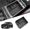 SKTU for 2025 2026 Hyundai Tucson Center Console Organizer for 2025 2026 Hyundai Tucson (SE/SEL/XRT) Console Tray 2025 2026 Tucson Accessories Insert ABS Armrest Storage Box with Coin Holder (Black)