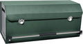 XCF Car Trunk Organizer, Leather Trunk Organizer with Lid and Push-pull Handle Car Trunk Storage Box for SUV, Minivan, Truck, Sedan (Green, 27.1 x 11.4 x 12.2in)