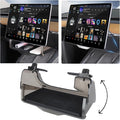 EVFITUS for Tesla Model Y 3 (Juniper & Highland Included) Under Screen Storage Shelf Organizer Tray Box Open-Close Hidden Center Console Organizer for Model Y 2020-2026 & Model 3 2017-2025 Accessories
