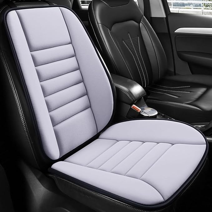 Car Seat Cushion with Back Support Pillow for Ford Ranger 2024, Pillow Memory Seat Covers Desk Chair Cushion Back Support for Automotive Seat Driver Interior Accessories, C/Gray