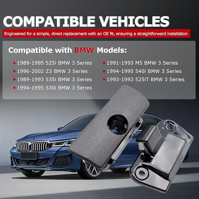 1ST Glove Box Lock Latch Upper Catch and Glove Box Upper Lock Latch Catch for BMW 3 Series E23 E30 E34 Z3 525i 530i 540i 325i M5 325i 1987-1993, Replaces OE: 51161946513 + 51161849472