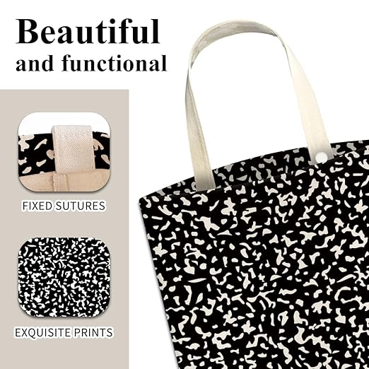 ABUIFDK Car Trash Can, Cute Car Trash Bag, Hanging Car Organizer and Storage Bag, Trash Bin for Car Accessories, Vehicle, Travelling, Camping Black White Dots