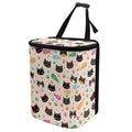 Cute Cat Car Trash Can Leak Proof Multipurpose Trash Bin for Cars Easy to Install Car Trash Bag Hanging Interior Accessory Compatible with Cars,SUV,Trucks
