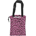 Car Trash Bag Pink Leopard Print Car Garbage Bag Hanging Car Trash Can for Back Seat with Drawstring