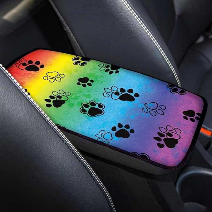 Horeset Paw Center Console Armrest Cover for Men Women, Anti-Scratch Car Arm Rest Cover Pad Accessories Interior Decor