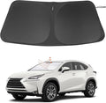 Windshield Sun Shade Custom Fit for 2015-2021 Le xus NX300h/NX300/NX200t Accessories Foldable Sunshade Sun Blocker Protect Car from Sun Rays & Heat Damage Keep Car Cooler