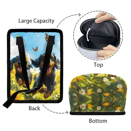 Cute Dog Car Trash Can Easy Installation Vehicle Trash Can for SUV Truck Van Leak Proof Vehicle Trash Can Hanging Car Interior Accessory Fit Most Cars, Trucks, SUVS, or Vans