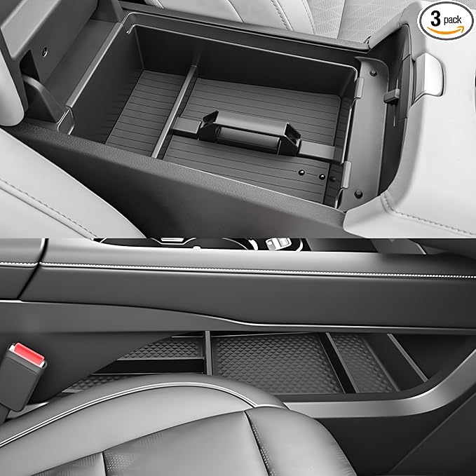 SKTU 3-Pack for 2025 2026 Nissan Murano Center Console Organizer for 2025 2026 Nissan Murano Console Tray & Lower Console Organizer 2025 2026 Murano Under Tray Nissan Murano 2025 2026 Accessories