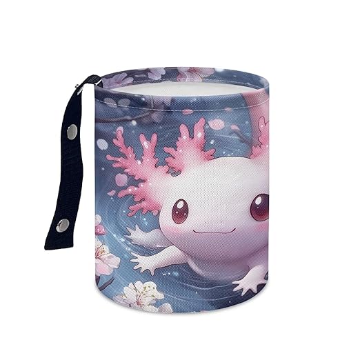Pink Salamander Car Garbage Can Vehicle Trash Can Rubbish Bag Multipurpose Hanging Headrest Road Trip Must Haves for Kids Car Decor