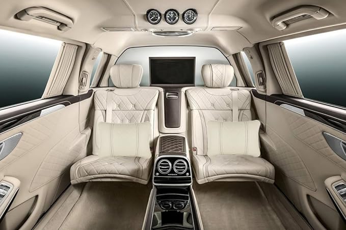 Lumbar Support Pillows for Car Automotive Seat Cushions Lower Back Pillow for Mercedes Benz Maybach S-Class Waist Pillow Car Accessories